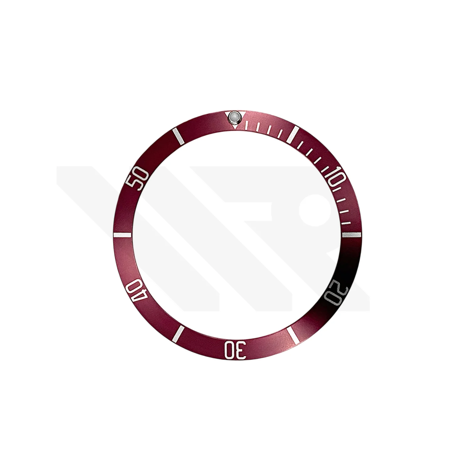 Replacement Aluminium Bezel Insert Compatible with Tudor Black Bay Heritage 41mm : Burgundy