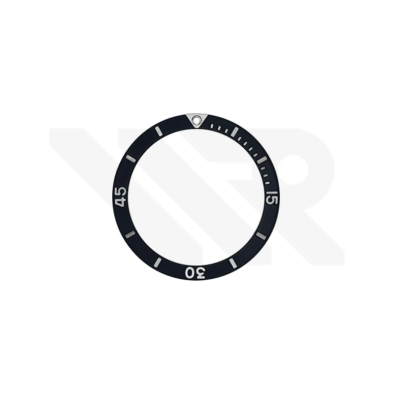 Replacement Aluminium Bezel Ring Compatible with Breitling Superocean 42mm A17366 : Black