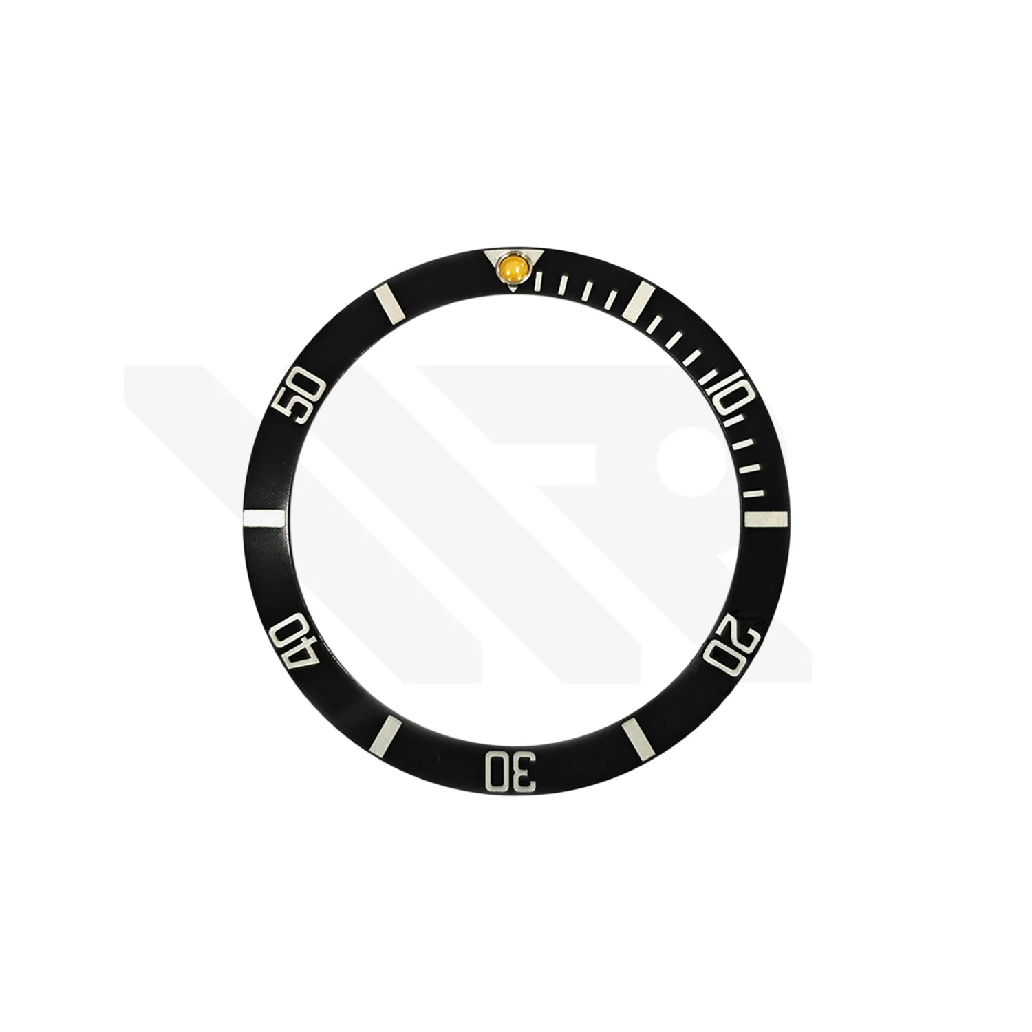 Replacement Aluminum Bezel Insert Compatible with Rolex Sea Dweller 16600 (Flat 4, Patina Pip)