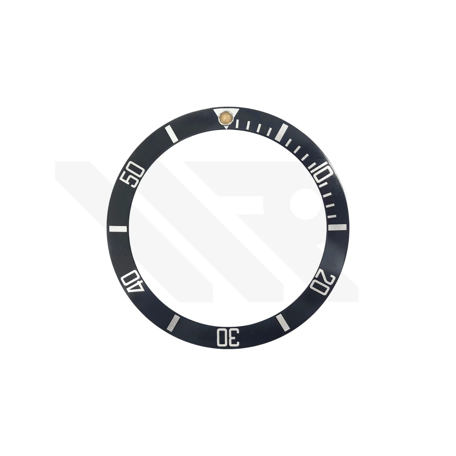 Replacement Aluminum Bezel Insert Compatible with Rolex Submariner Date : Standard 4 with Patina Pip