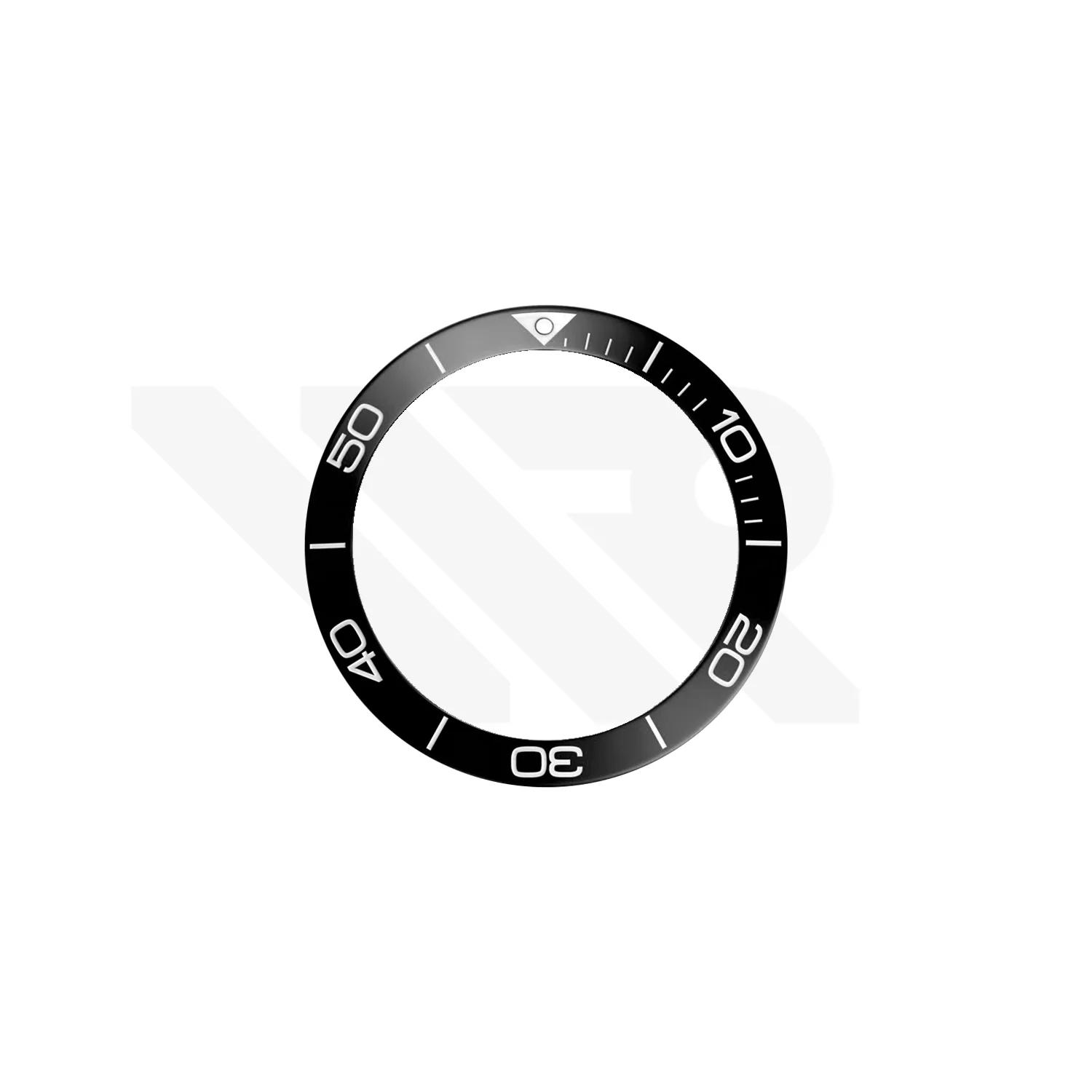 Replacement Ceramic Bezel Insert Compatible with Longines HydroConquest 39mm L3.780 Series : Black