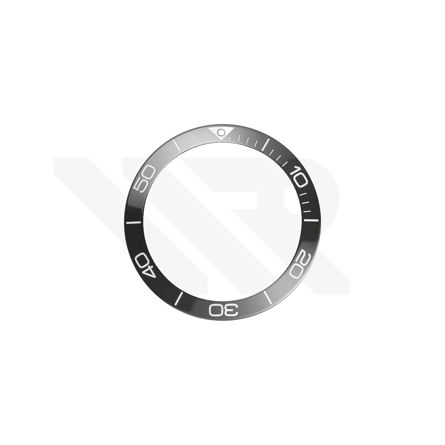 Replacement Ceramic Bezel Insert Compatible with Longines HydroConquest 41mm L3.781 Series : Gray