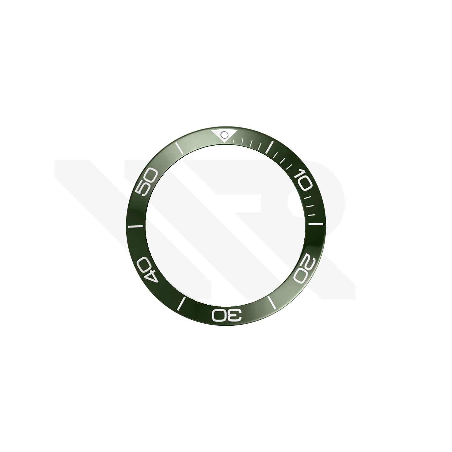 Replacement Ceramic Bezel Insert Compatible with Longines HydroConquest 43mm L3.782 Series : Green