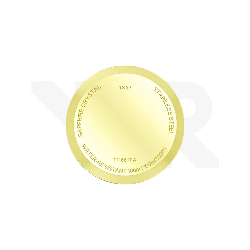 Replacement Caseback Compatible with Tissot Chrono XL Classic T116617A : Gold