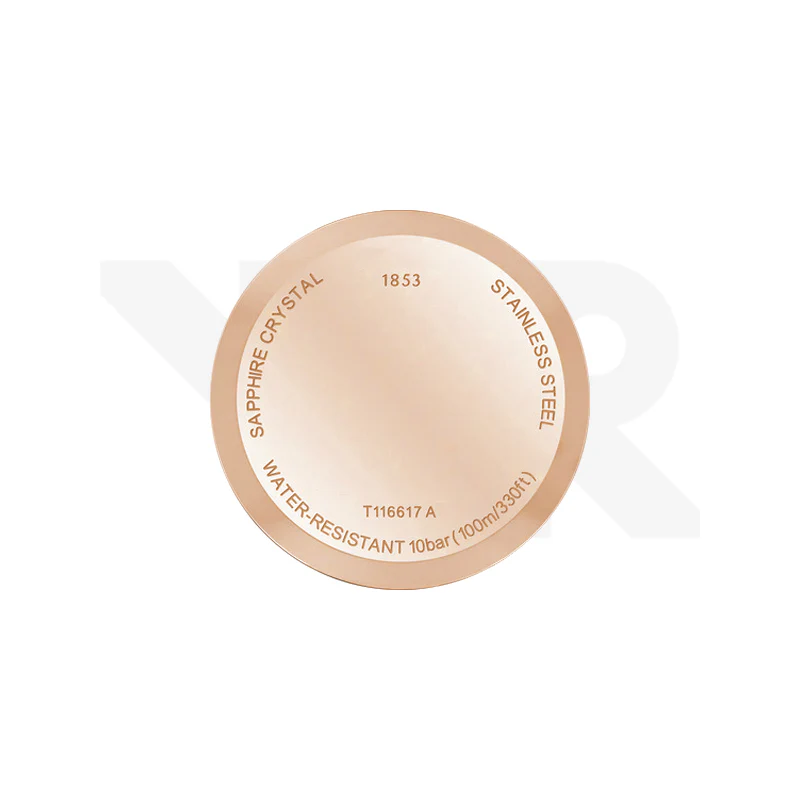 Replacement Caseback Compatible with Tissot Chrono XL Classic T116617A : Rose Gold