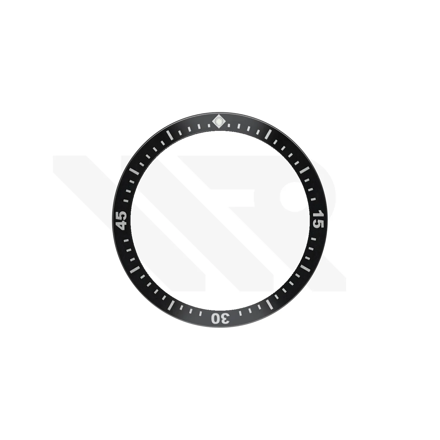 Replacement Ceramic Bezel Insert Compatible with Blancpain Fifty Fathoms Bathyscaphe Chronograph 5200 Series : Black