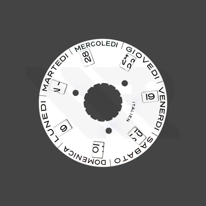Replacement Day-Date Disc Compatible with Rolex Cal. 3155 - Italian