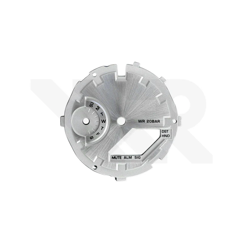 Replacement Dial Compatible for Casio G-Shock GA2100 , GA2110 : Sunburst Silver
