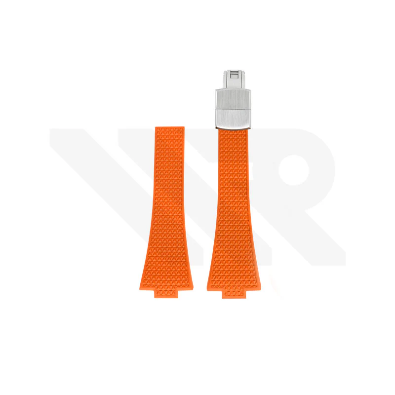 Replacement Fluoro Strap for Tissot PRX 40mm T137407A , T137410A (Orange)
