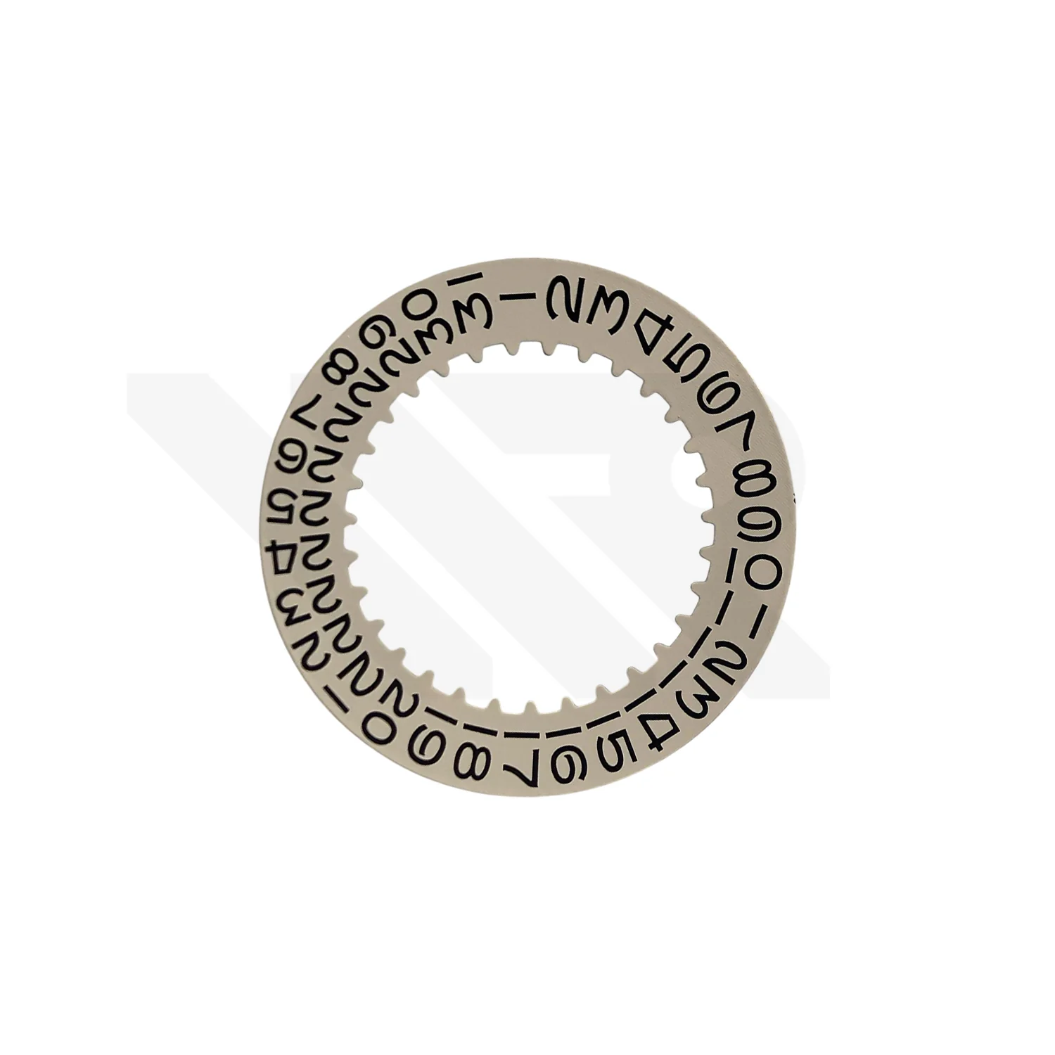 Replacement Open 6 Date Disc Compatible with Rolex 1570: Champagne