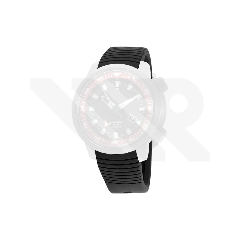 Replacement Rubber Strap Compatible with Citizen Eco-Drive Sky Promaster GMT Diver BJ7085 , BJ7086