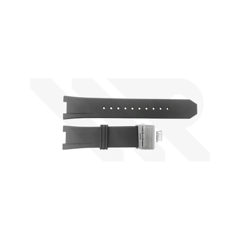 Replacement Rubber Strap Compatible with Citizen Series 8 NB6030 , NB6031 , NB6032 , NB6033 , NB6034 , NB6035 , NB6036 (Black)
