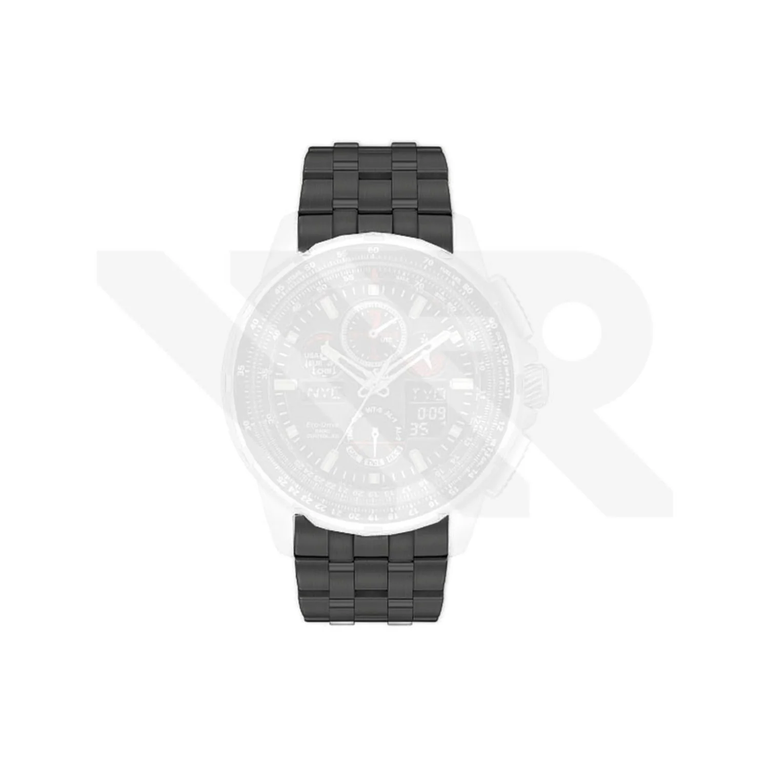 Replacement Stainless Steel Bracelet Compatible with Citizen Eco-Drive Skyhawk Chronograph JY8055-58E