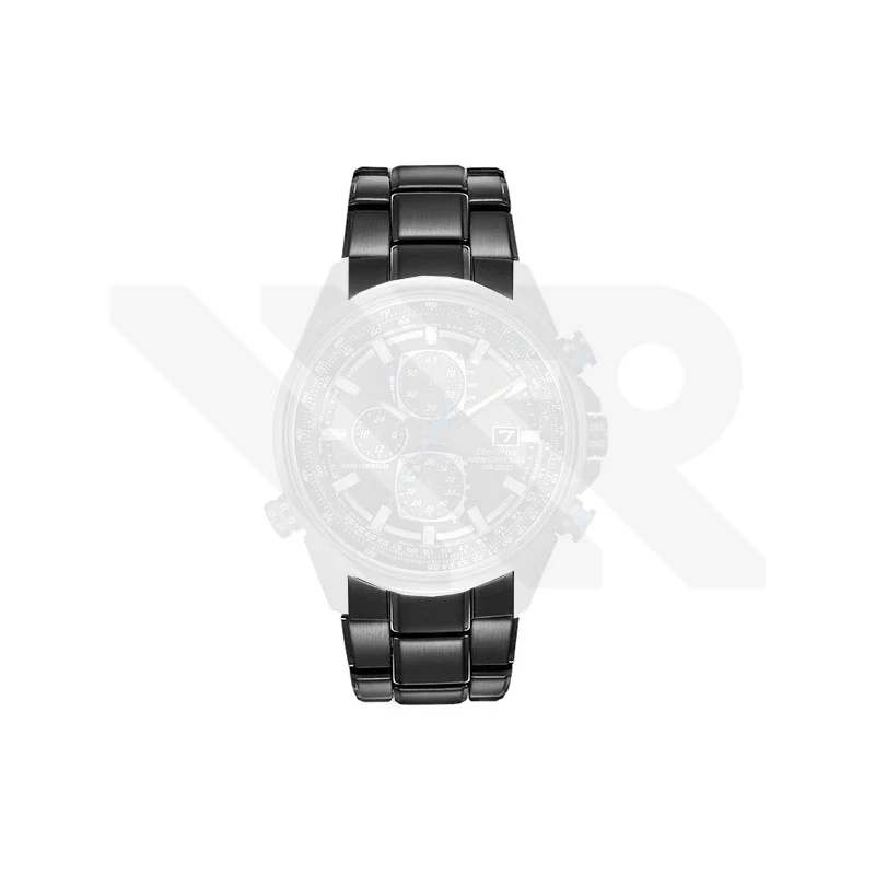 Replacement Stainless Steel Bracelet Compatible with Citizen Eco-Drive World Chronograph A-T AT8027-55H