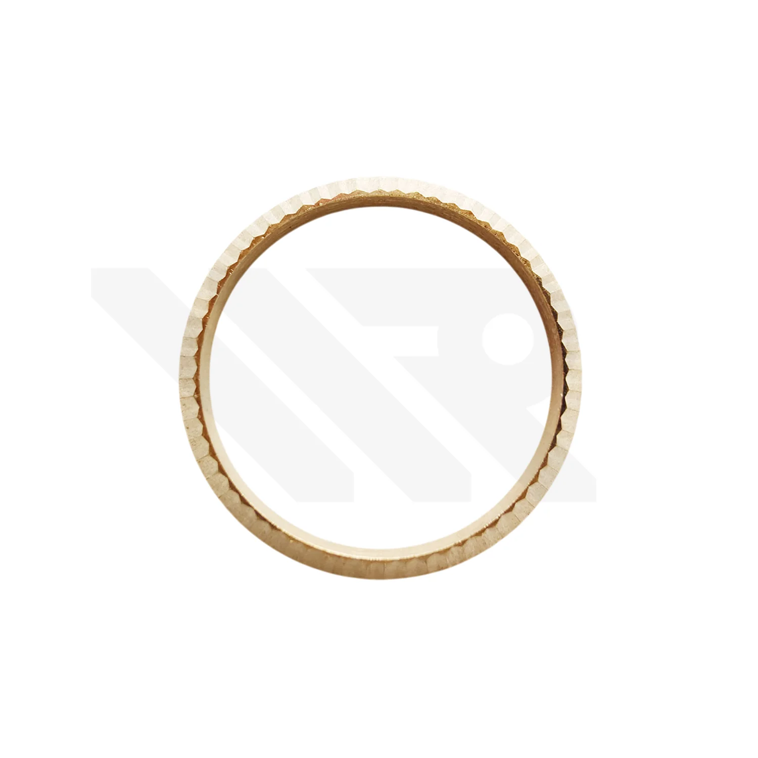 Replacement Stainless Steel Fluted Bezel Compatible with Rolex Datejust 26mm (Gold)