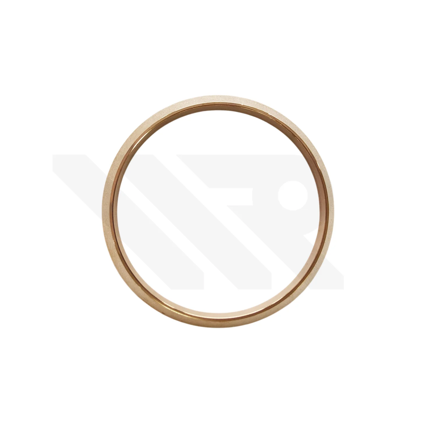 Replacement Stainless Steel Smooth Bezel Compatible with Rolex Datejust 36mm (Rose Gold)