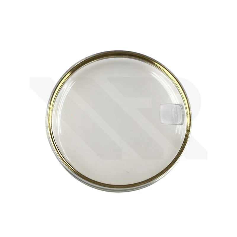 Replacement Vintage Domed Plexiglass Crystal Compatible Omega Vintage Watches : 30.6mm Gold Ring with Magnifying Glass