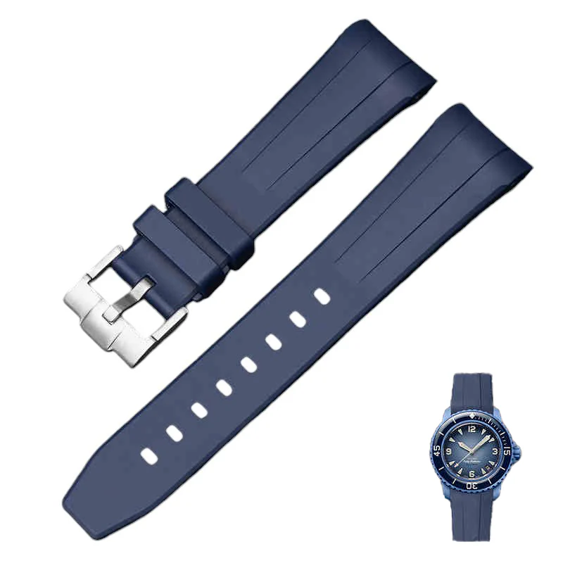 Rubber B Style Strap for Blancpain x Swatch Ocean Of Storms - Image 10