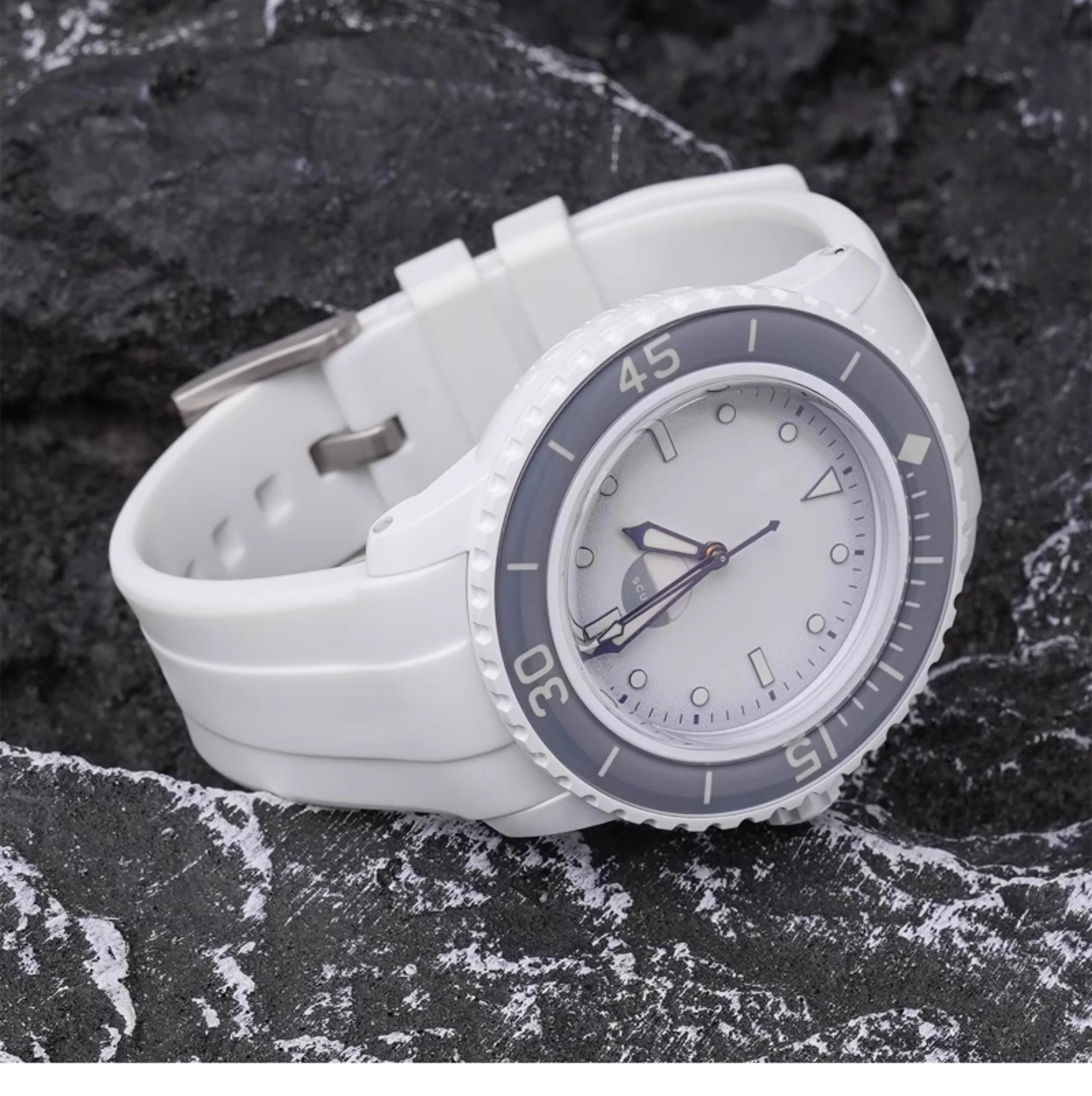 Rubber B Style Strap for Blancpain x Swatch Ocean Of Storms - Image 12