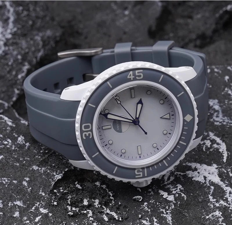 Rubber B Style Strap for Blancpain x Swatch Ocean Of Storms - Image 13