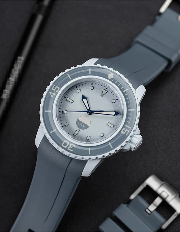 Rubber B Style Strap for Blancpain x Swatch Ocean Of Storms - Image 14