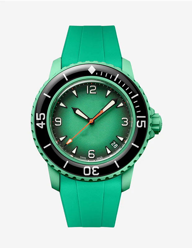 Rubber B Style Strap for Blancpain x Swatch Ocean Of Storms - Image 17