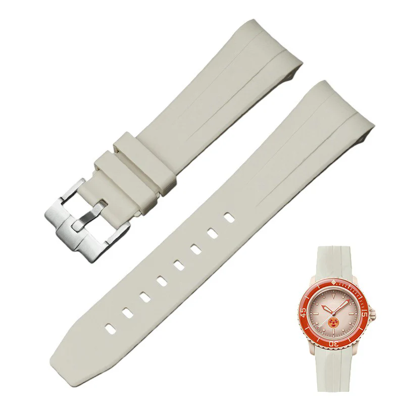 Rubber B Style Strap for Blancpain x Swatch Ocean Of Storms - Image 3