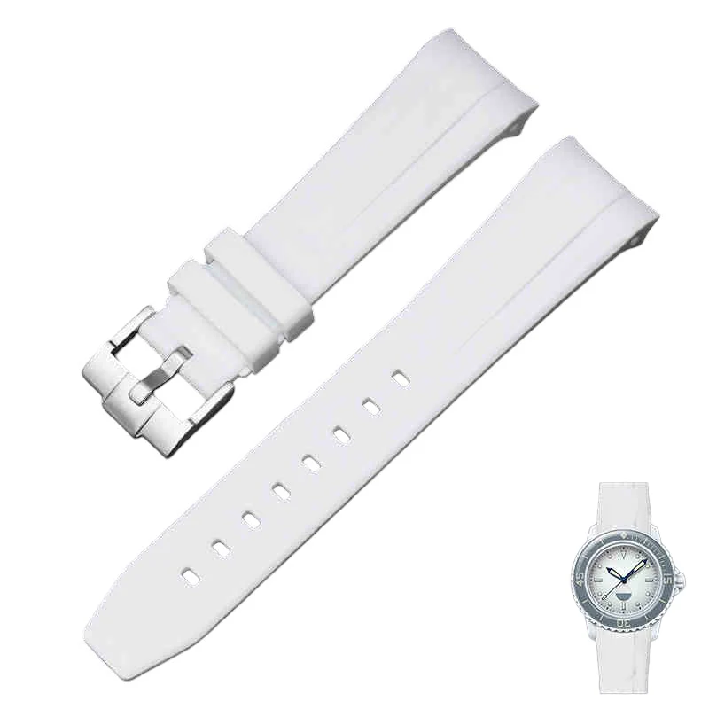 Rubber B Style Strap for Blancpain x Swatch Ocean Of Storms - Image 4