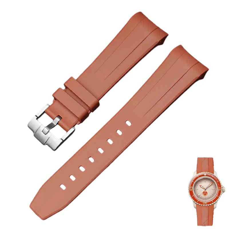 Rubber B Style Strap for Blancpain x Swatch Ocean Of Storms - Image 6