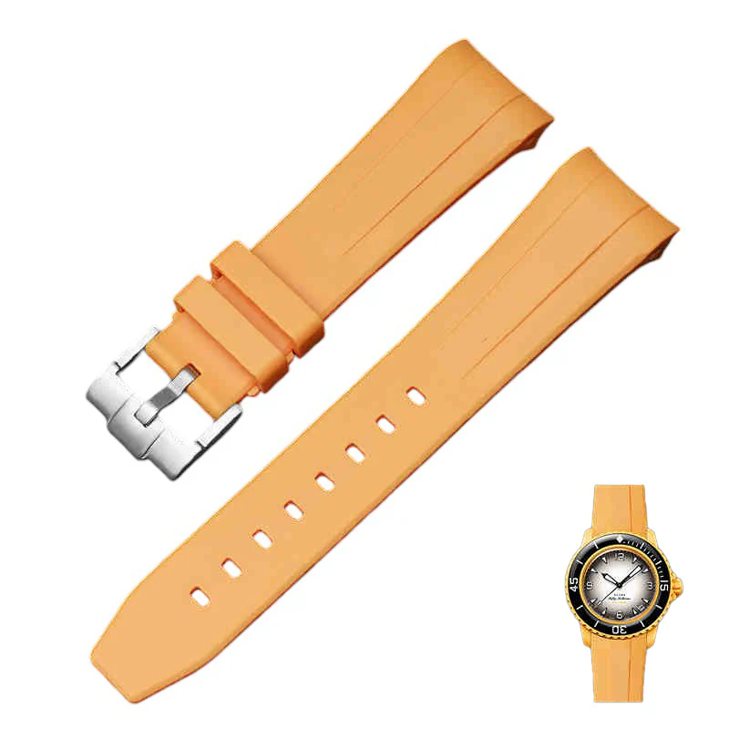 Rubber B Style Strap for Blancpain x Swatch Ocean Of Storms - Image 7