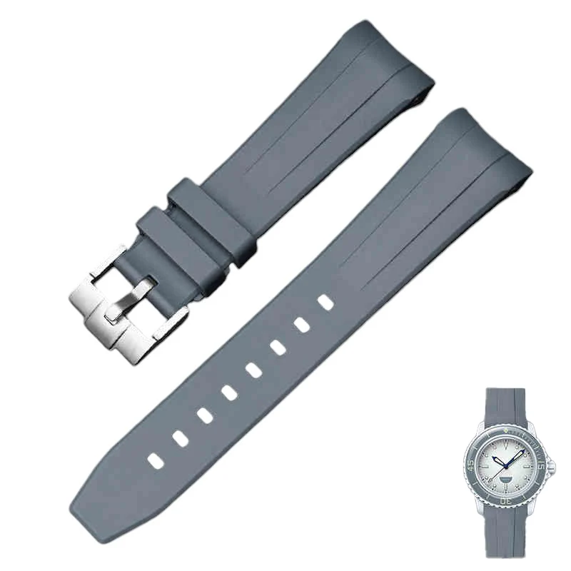 Rubber B Style Strap for Blancpain x Swatch Ocean Of Storms - Image 8