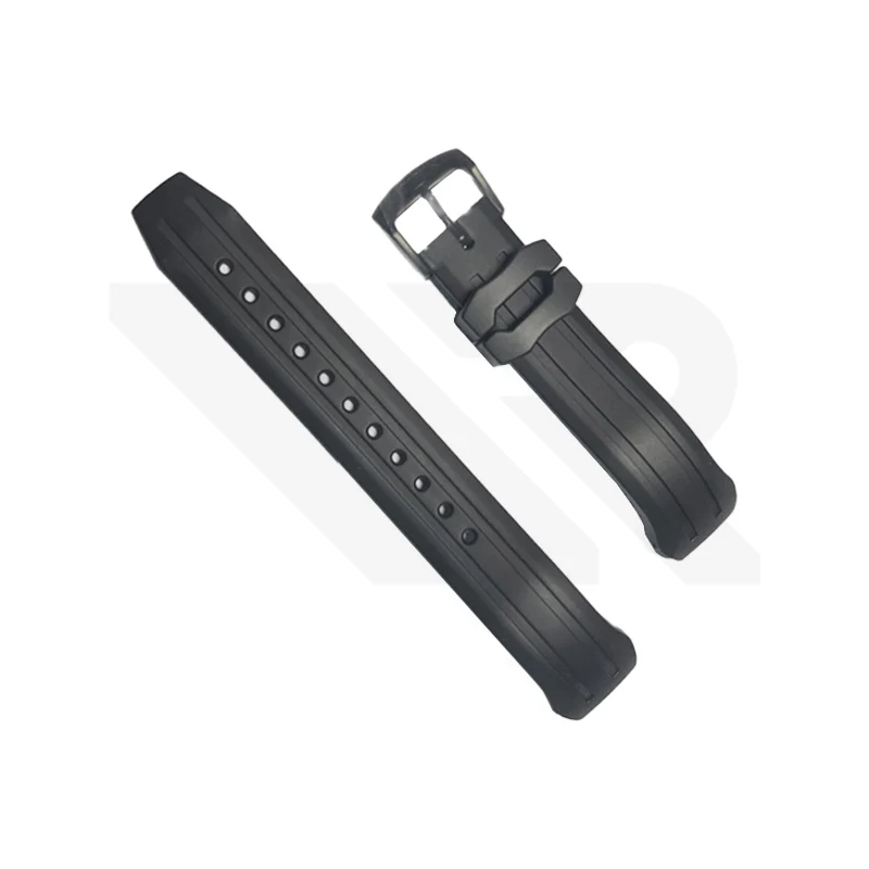 Replacement Rubber Strap Compatible with Citizen Eco-Drive Chronograph CA0384 , CA0385 , CA0386 , CA0285 , CA0286 , CA0287 , CA0289 , CA0288