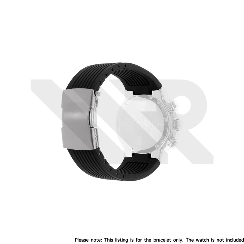 Replacement Rubber Strap Compatible with Citizen Eco-Drive Chronograph CA4250 , CA4252 , CA4254 - Image 2