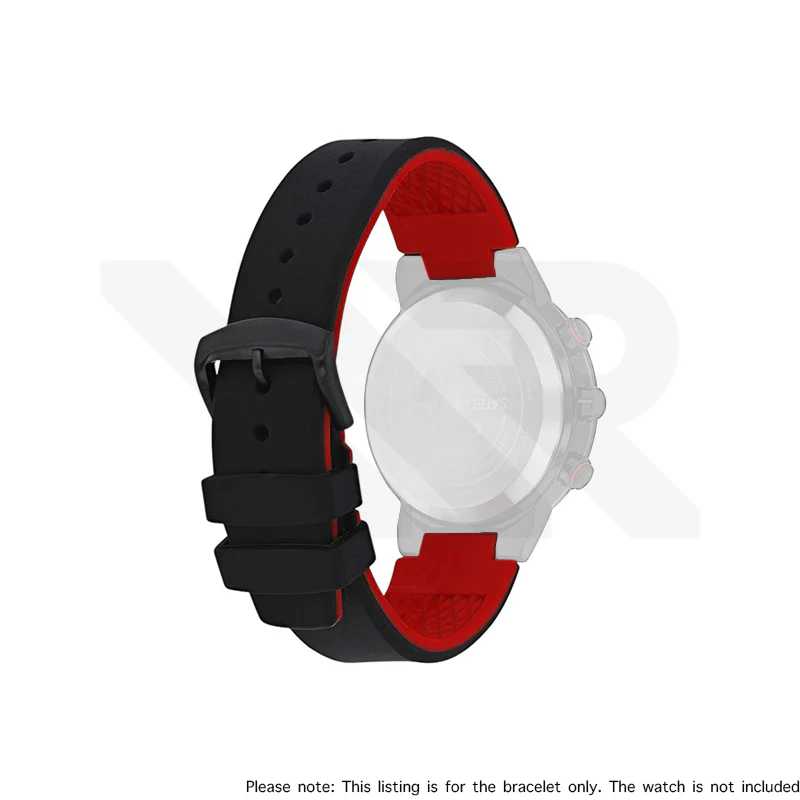 Replacement Rubber Strap Compatible with Citizen Radio Controlled Satellite Wave GPS CC3079 , CC3078 , CC3075