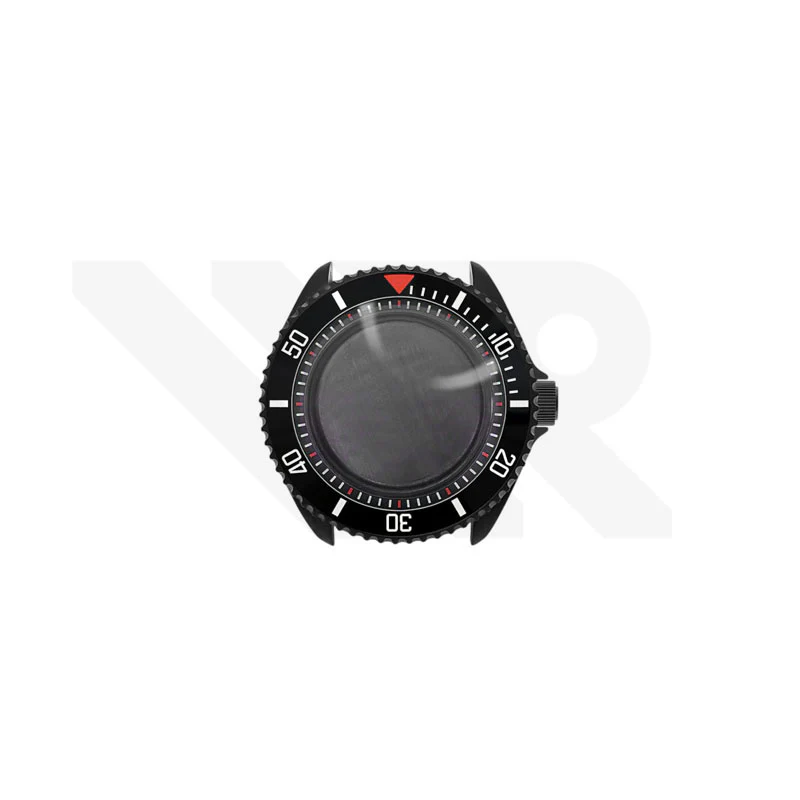 Sandblasted Black SKX 3 O'clock Case Set for Seiko Mod: Blackbay Style