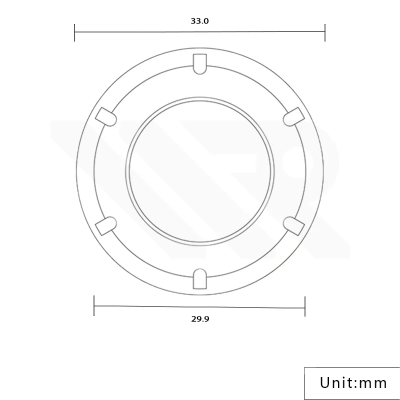 Sandblasted Blue Stainless Steel Caseback for SKX / SRPD - Image 2