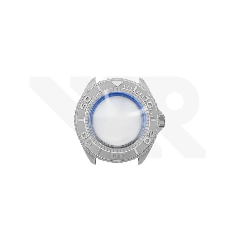 Sandblasted Silver SKX 3 O'clock Case Set for Seiko Mod: Silver Yachtmaster Style