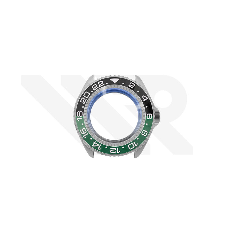 Sandblasted Silver SKX 3 O'clock Case Set for Seiko Mod: Sprite GMT Master Style