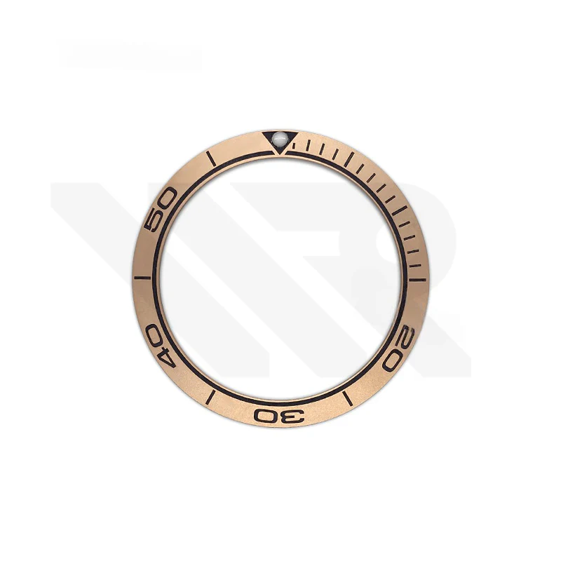 Seamaster SM300 Style Matte Finished Ceramic Sloped Bezel Inserts for SKX007 / SRPD Seiko Mod: Rose Gold