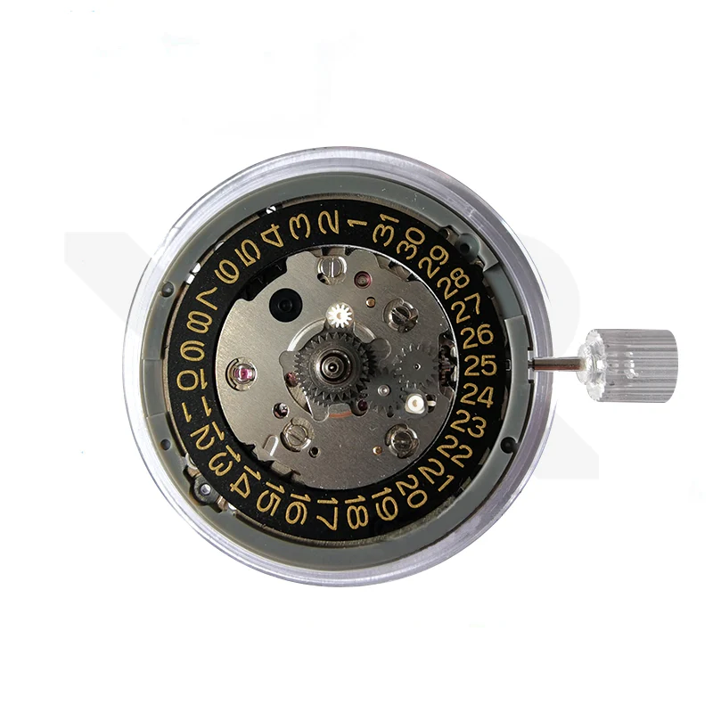 Seiko (SII) NH34A Automatic GMT Movement (Black/Gold)