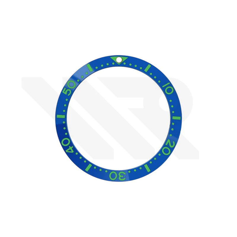 Seiko Style Diver Ceramic Flat Bezel Insert for SKX / SRPD - Blue-Green