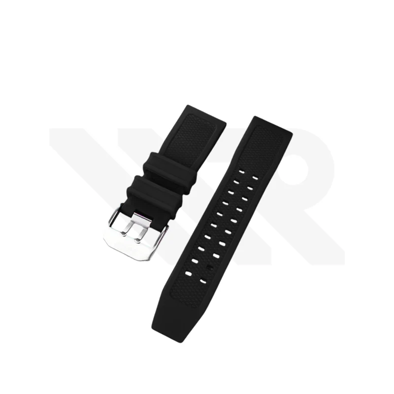 Silicone Diver Strap Compatible with Luminox Watches (Black)