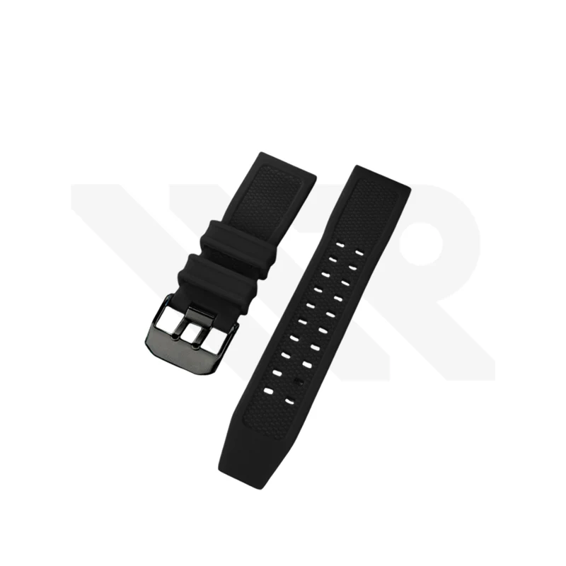 Silicone Diver Strap Compatible with Luminox Watches (Black) - Image 2