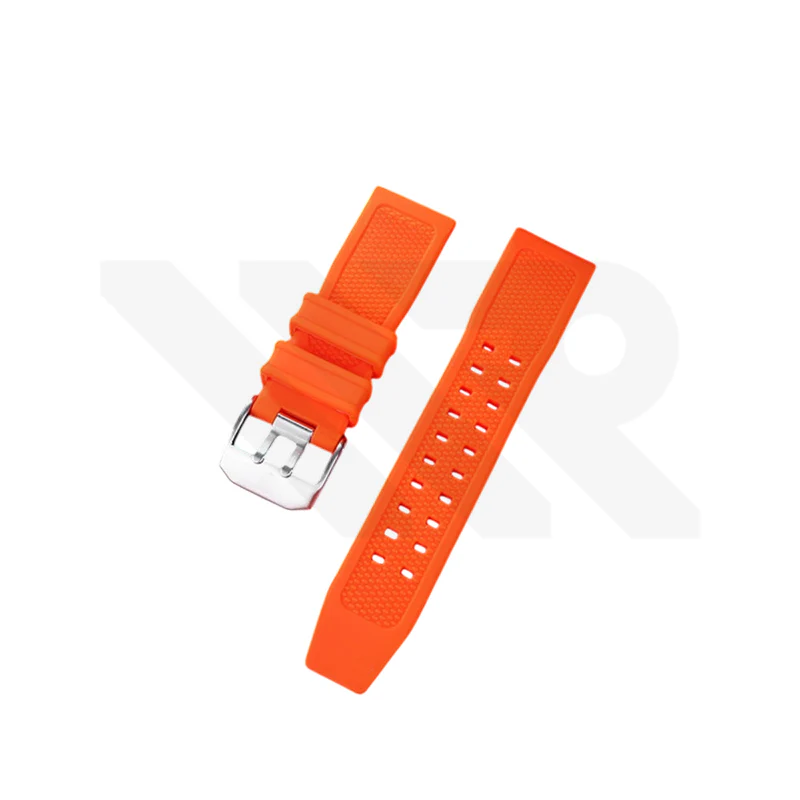 Silicone Diver Strap Compatible with Luminox Watches (Orange) - Image 2
