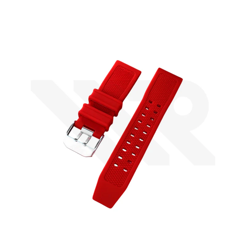 Silicone Diver Strap Compatible with Luminox Watches (Red) - Image 2