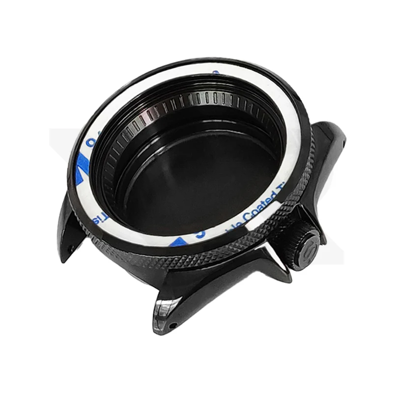 SKX Polished Case Set for Seiko Mod: Black (3'o clock Crown) - Image 2