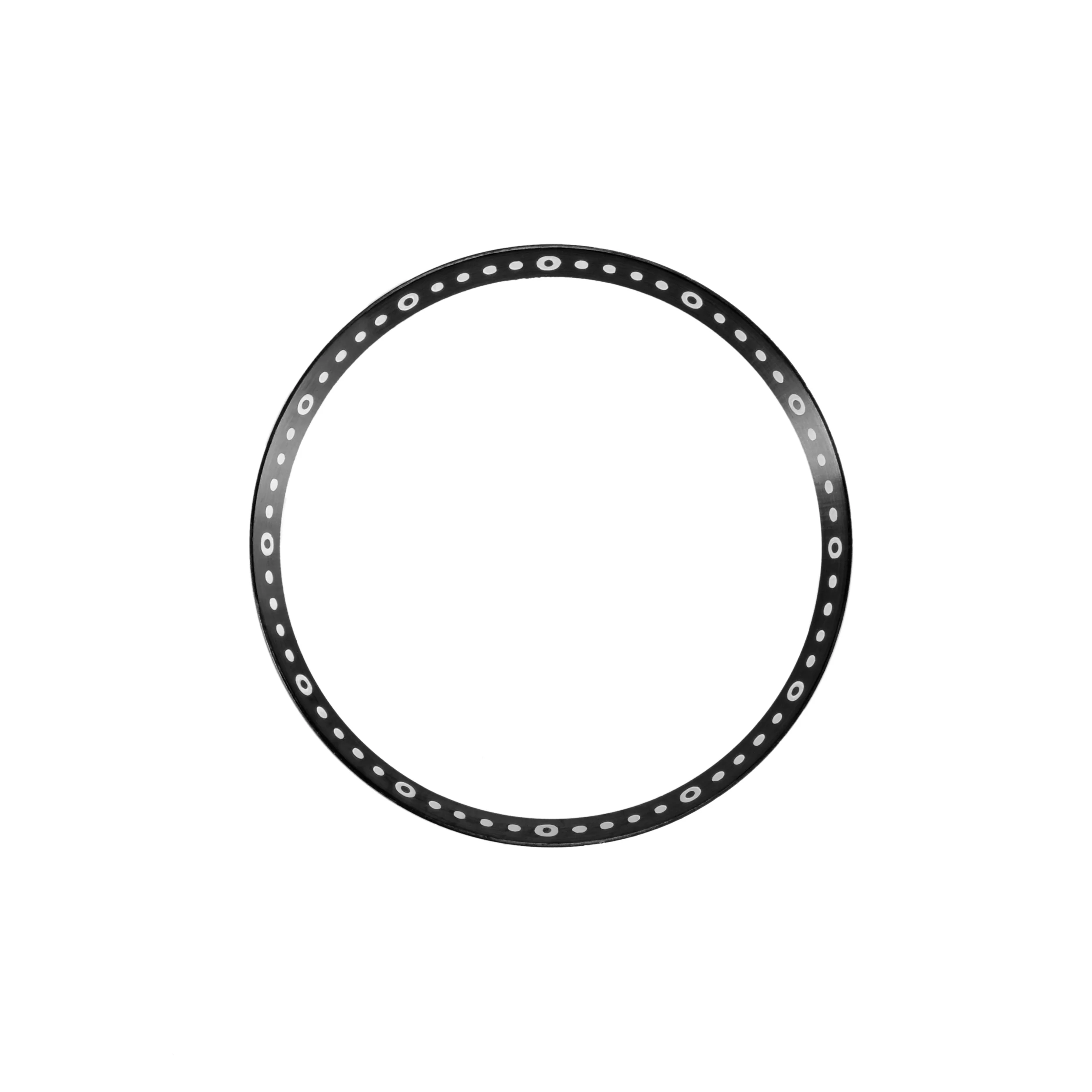 SKX / SRPD Chapter Ring: Brushed Black Stainless Steel with Luminous Markers - Image 4