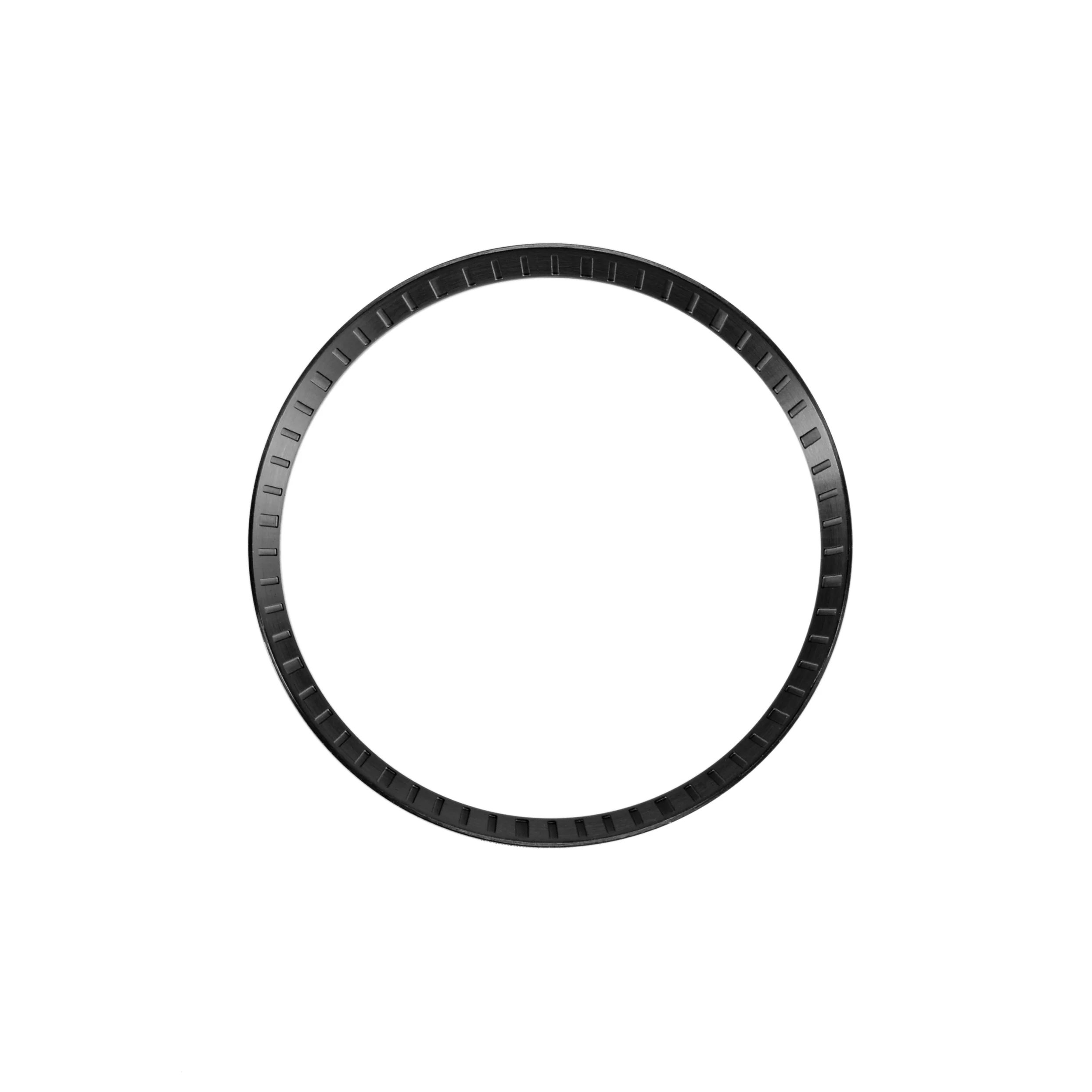Seiko Mod SKX / SRPD Chapter Ring: Brushed Black Stainless Steel with Minute Markers - Image 3