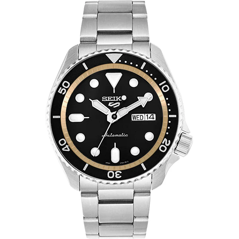 Seiko Mod SKX / SRPD Chapter Ring: Brushed Gold Stainless Steel with Minute Markers - Image 2