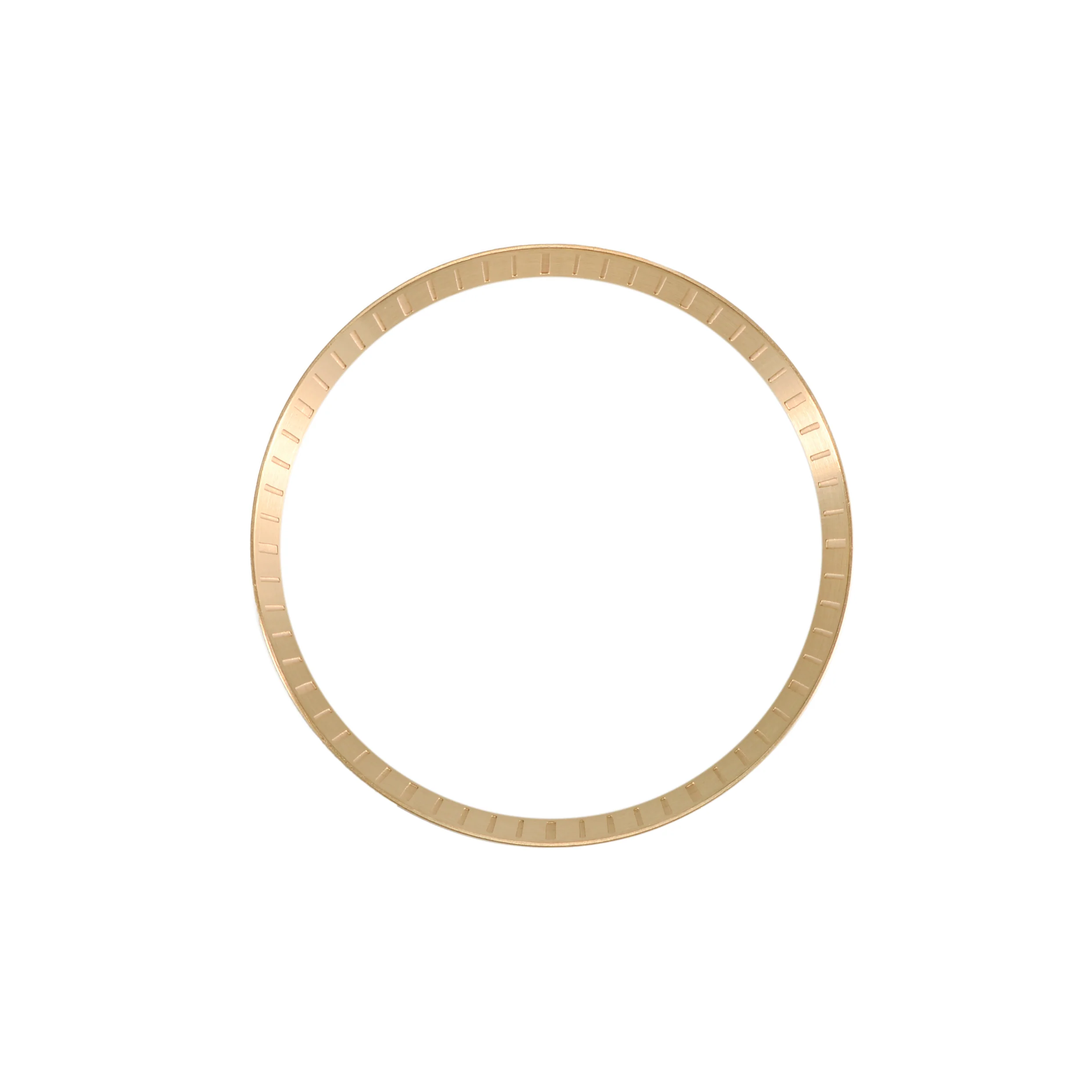 Seiko Mod SKX / SRPD Chapter Ring: Brushed Gold Stainless Steel with Minute Markers - Image 3